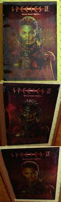 d414 SPECIES 2 lenticular video 27x41 one-sheet movie poster '98 sexy Henstridge!