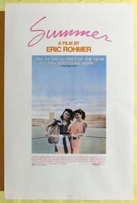 d429 SUMMER 27x41 one-sheet movie poster '86 Eric Rohmer, French romance!