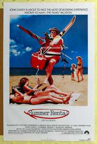 d431 SUMMER RENTAL 27x41 one-sheet movie poster '85 John Candy, Carl Reiner