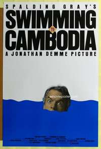 d435 SWIMMING TO CAMBODIA 27x41 one-sheet movie poster '87 Spalding Gray, Demme