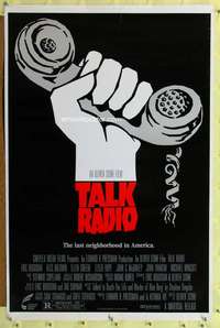 d439 TALK RADIO 27x41 one-sheet movie poster '88 Oliver Stone, Eric Bogosian