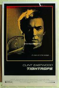 d452 TIGHTROPE 27x41 one-sheet movie poster '84 Clint Eastwood on the edge!