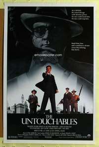 d464 UNTOUCHABLES 27x41 one-sheet movie poster '87 Kevin Costner, Robert De Niro