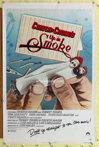 d465 UP IN SMOKE 27x41 one-sheet movie poster '78 Cheech & Chong drug classic!