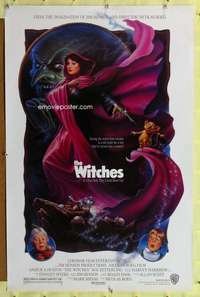 d493 WITCHES 27x41 one-sheet movie poster '89 Nicolas Roeg, Anjelica Huston