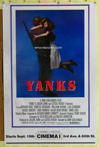 d499 YANKS advance 27x41 one-sheet movie poster '79 Richard Gere, Vanessa Redgrave