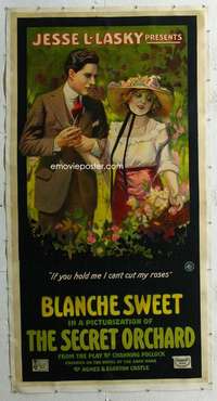 e057 SECRET ORCHARD linen three-sheet movie poster '15 pretty Blanche Sweet!