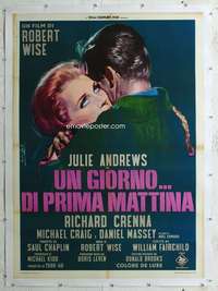 e109 STAR linen Italian one-panel movie poster '68 Julie Andrews