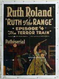 e068 RUTH OF THE RANGE linen special 33x46 movie poster '23 Ruth Roland