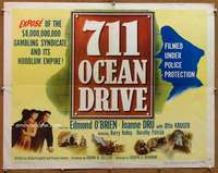 f031 711 OCEAN DRIVE style B half-sheet movie poster '50 Edmond O'Brien, Dru