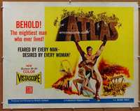 f055 ATLAS half-sheet movie poster '61 Roger Corman, sword & sandal!
