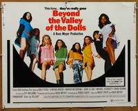 f080 BEYOND THE VALLEY OF THE DOLLS half-sheet movie poster '70 Russ Meyer