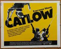 f114 CATLOW half-sheet movie poster '71 Yul Brynner, Leonard Nimoy