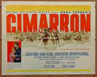 f125 CIMARRON style A half-sheet movie poster '60 Mann, Glenn Ford