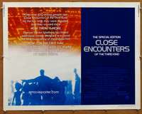 f131 CLOSE ENCOUNTERS OF THE THIRD KIND S.E. half-sheet movie poster '80