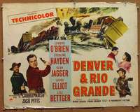 f157 DENVER & RIO GRANDE style A half-sheet movie poster '52 Edmond O'Brien