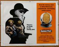 f186 FAMILY PLOT half-sheet movie poster '76 Alfred Hitchcock, Karen Black