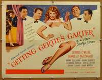 f214 GETTING GERTIE'S GARTER style A half-sheet movie poster '45 O'Keefe
