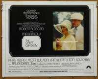 f227 GREAT GATSBY half-sheet movie poster '74 Robert Redford, Mia Farrow