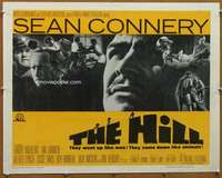 f241 HILL half-sheet movie poster '65 Sidney Lumet, Sean Connery, WWII