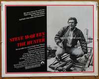 f255 HUNTER half-sheet movie poster '80 Steve McQueen, Eli Wallach