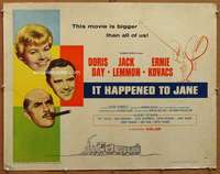 f267 IT HAPPENED TO JANE half-sheet movie poster '59 Doris Day, Lemmon
