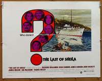 f293 LAST OF SHEILA half-sheet movie poster '73 Dyan Cannon, Tanenbaum art