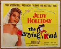 f328 MARRYING KIND half-sheet movie poster '52 Judy Holliday, Aldo Ray