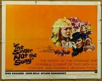 f451 SINGER NOT THE SONG half-sheet movie poster '62 Dirk Bogarde, Mills