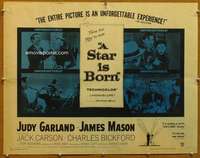 f465 STAR IS BORN half-sheet movie poster R59 Judy Garland, James Mason