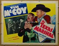 f484 TEXAS MARSHAL half-sheet movie poster '41 Tim McCoy catches bad guy!