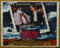 f485 THELMA & LOUISE handmade half-sheet movie poster '91 Susan Sarandon