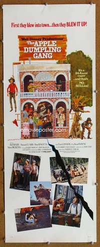 f561 APPLE DUMPLING GANG insert movie poster '75 Disney, Don Knotts