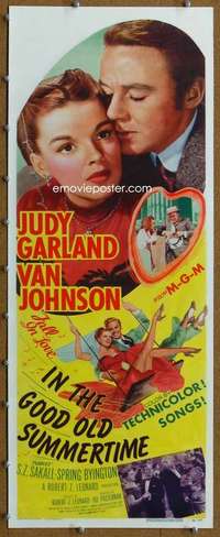 f005 IN THE GOOD OLD SUMMERTIME insert movie poster '49 Judy Garland