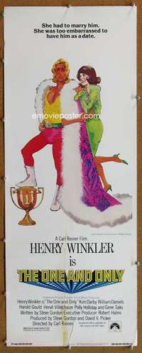f790 ONE & ONLY insert movie poster '78 Henry Winkler, wrestling!