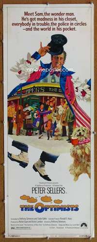 f793 OPTIMISTS insert movie poster '73 Peter Sellers, Marjorie Yates