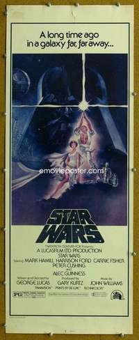 f889 STAR WARS video insert R1982 George Lucas classic sci-fi epic, great art by Tom Jung!
