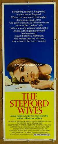 f893 STEPFORD WIVES insert movie poster '75 Katharine Ross