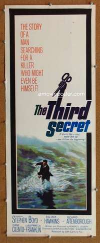 f919 THIRD SECRET insert movie poster '64 Stephen Boyd, Attenborough