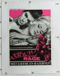 g187 LA COSTANZA DELLA RAGIONE linen Belgian movie poster '64