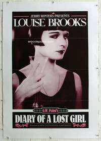 g323 DIARY OF A LOST GIRL linen one-sheet movie poster R82 Louise Brooks
