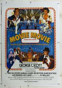 g419 MOVIE MOVIE linen English one-sheet movie poster '78 George C. Scott