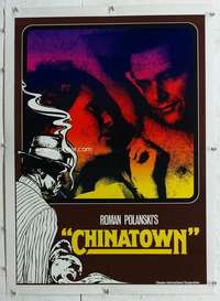 g076 CHINATOWN #3 linen German movie poster '74 Nicholson & Dunaway