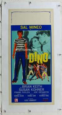 g093 DINO linen Italian locandina movie poster '57 Sal Mineo, Keith