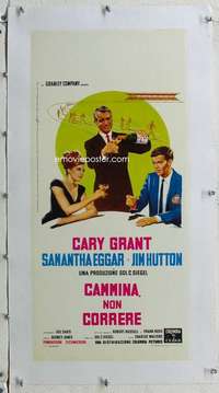 g116 WALK DON'T RUN linen Italian locandina movie poster '66 Cary Grant, Samantha Eggar