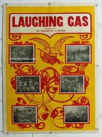 g382 LAUGHING GAS linen one-sheet movie poster '07 Edwin S. Porter