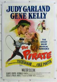 g444 PIRATE linen one-sheet movie poster '48 Judy Garland, Gene Kelly