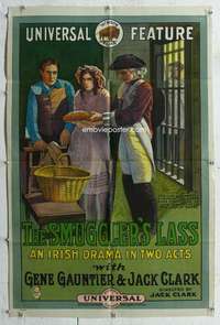 g487 SMUGGLER'S LASS linen one-sheet movie poster '15 great stone litho!