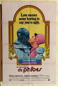 h786 ABOMINABLE DR PHIBES one-sheet movie poster '71 Vincent Price, AIP