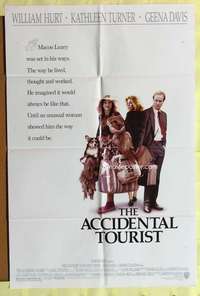 h783 ACCIDENTAL TOURIST one-sheet movie poster '88 William Hurt, Turner